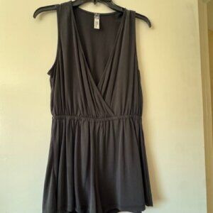 Free Press Black Cross Front Jumper / Romper - S